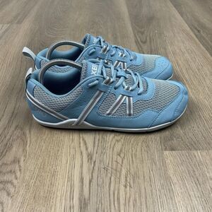 Xero Prio Shoes Womens Size 10 Blue Gray Barefoot Minimalist Running Gym Lace Up